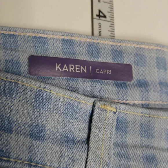 NYDJ Not Your Daughters Karen Crop Capri Jeans Women's 14 Stretch High Rise A170 - Picture 4 of 7